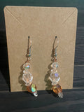 White Bead ear rings