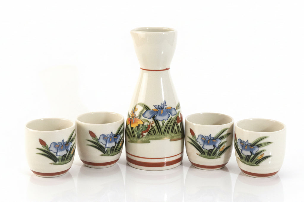 Japanese ceramic shake bottle and cup set